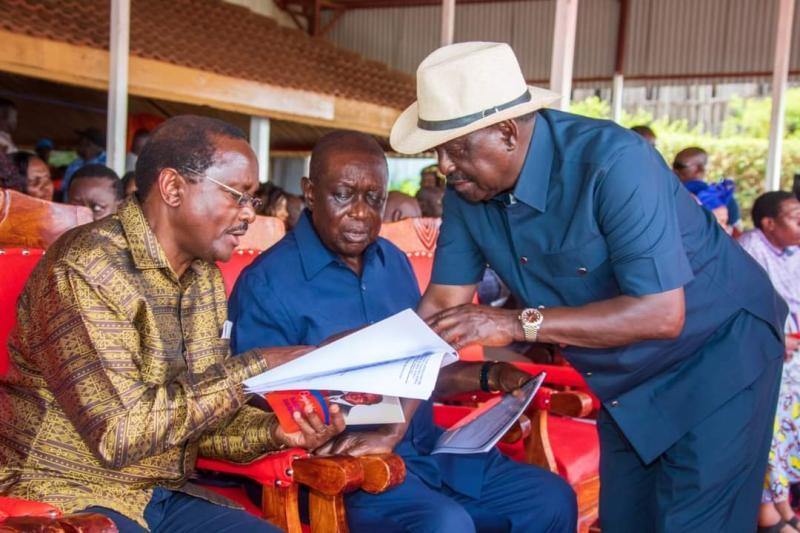 File image of Raila Odinga and Kalonzo Musyoka.